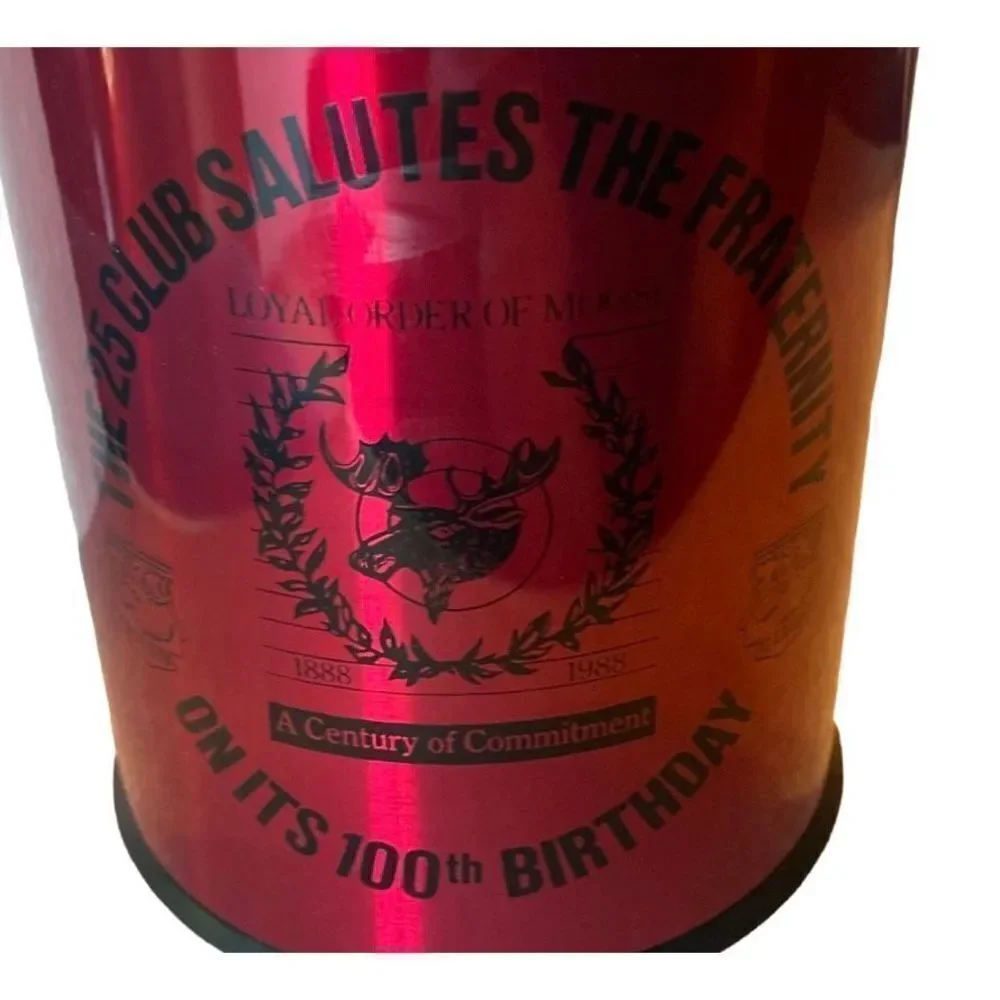 Vintage Fraternal Order of the Moose 1898-1998 Ice Pail 1.3L Thermique